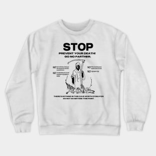 Underwater Cave Death Sign Crewneck Sweatshirt